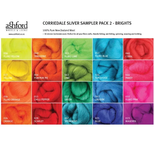 Corriedale Wool Felting Sample Pack 3 Corriedale Wool Felting Sample Pack - Image 3