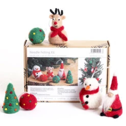 Ashford Needle Felting Kit - Christmas Ornaments