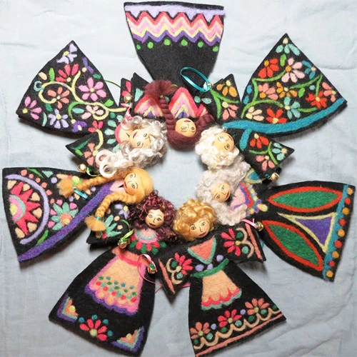 Tapestry Felting Kit - Angel Ornaments 1 Tapestry Felting Kit - Angel Ornaments