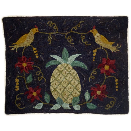 Pineapple With Birds Rug Hooking Kit 1 Pineapple With Birds Rug Hooking Kit
