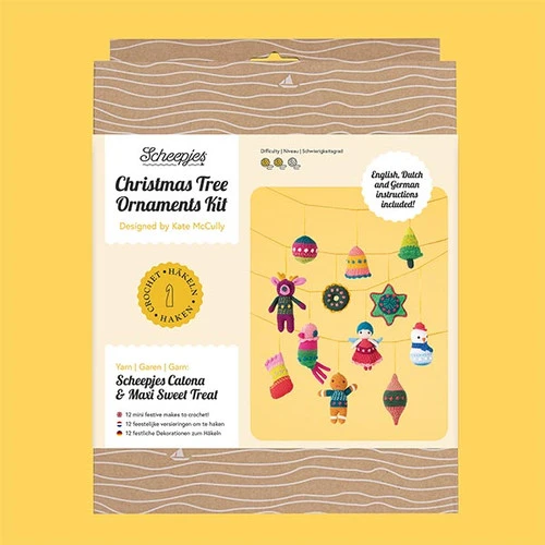 Scheepjes Christmas Tree Ornaments Kit 1 Scheepjes Christmas Tree Ornaments Kit