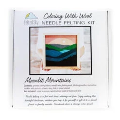 Coloring With Wool Needle Felting Kit - Moonlit Mountains -Alexandra Sales Store FSS CWW 13d 90436.1692024864