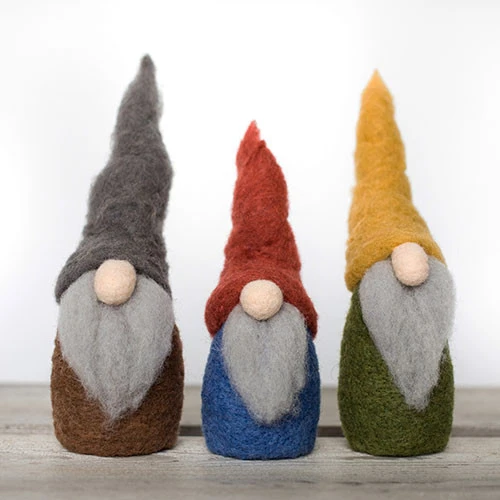 Sculpting With Wool Needle Felting Kit - Gnomes 1 Sculpting With Wool Needle Felting Kit - Gnomes