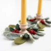 Sculpting With Wool Needle Felting Kit - Festive Candle Rings