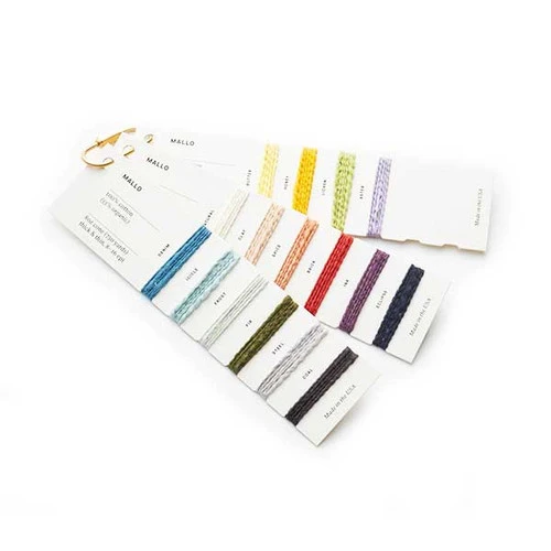 Mallo Cotton Slub Weaving Yarn Color Card 1 Mallo Cotton Slub Weaving Yarn Color Card