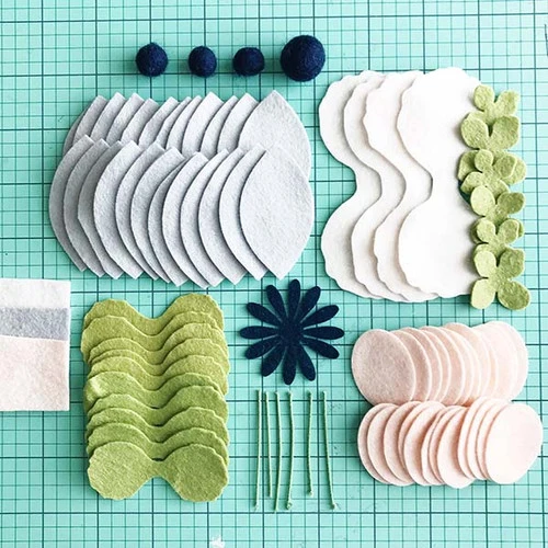 Felt Flower Craft Kit - Anemone 2 Felt Flower Craft Kit - Anemone - Image 2