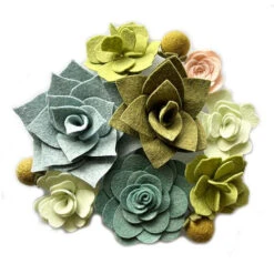 Felt Flower Craft Kit - Succulent