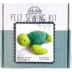 Jennifer Heynen Felt Sewing Kit - Green Sea Turtle -Alexandra Sales Store JHC FT 8147 73038.1676738209