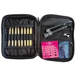 Kollage Square Interchangeable Gold Edition Knitting Needle Set -Alexandra Sales Store KOL GOLDb 84486.1683995510