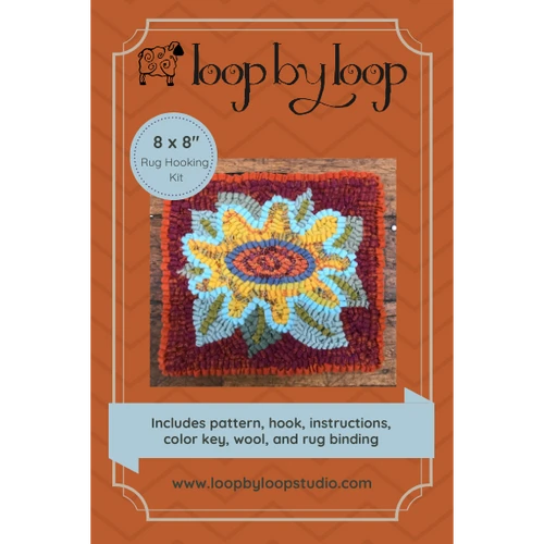 Beginner Rug Hooking Kit - Flower 2 Beginner Rug Hooking Kit - Flower - Image 2