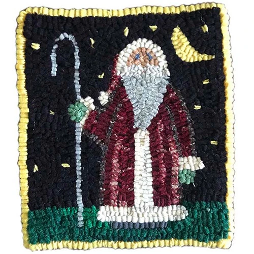Beginner Rug Hooking Kit - Folky Santa 1 Beginner Rug Hooking Kit - Folky Santa