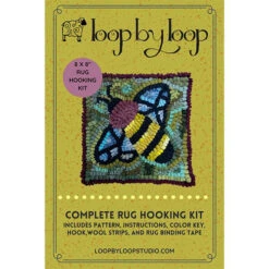 Beginner Rug Hooking Kit - The New Honeybee -Alexandra Sales Store LBL KIT 013 15274.1661428710
