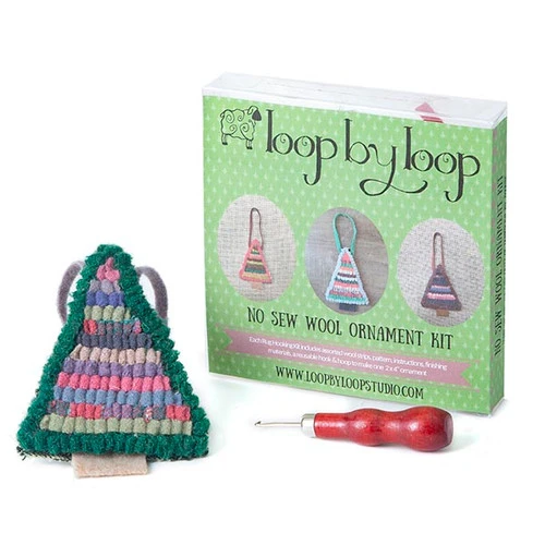 No Sew Wool Ornament Kit - Christmas Tree 1 No Sew Wool Ornament Kit - Christmas Tree