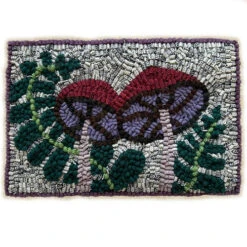 Beginner Rug Hooking Kit - Ferns & Mushrooms