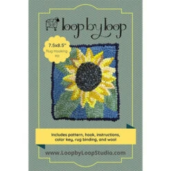 Beginner Rug Hooking Kit - The Sunflower -Alexandra Sales Store LBL KIT 019b 38140.1681061622
