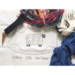 Beginning Rug Hooking Kit - Oval Sheep -Alexandra Sales Store LBL KIT 022c 36283.1686334330
