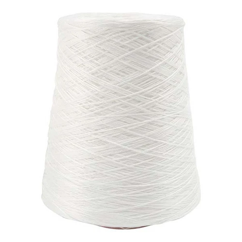 Mercerized Egyptian Perle Bleached Cotton Yarn - 10/2 1 Mercerized Egyptian Perle Bleached Cotton Yarn - 10/2