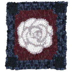 Beginner Rug Hooking Kit - White Rose