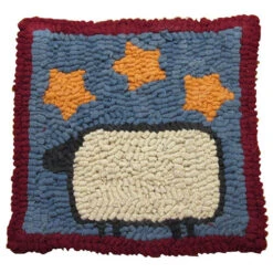 Beginner Rug Hooking Kit - Sheep With Stars