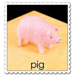 WoolPets Needle Felting Kit - Pig