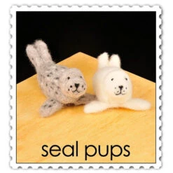 WoolPets Needle Felting Kit - Seal Pups