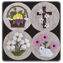 Felt Coaster Kit - Spring