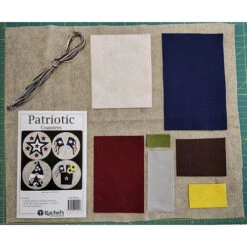 Felt Coaster Kit - Patriotic -Alexandra Sales Store SPI K0622b 94893.1676908942