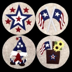 Felt Coaster Kit - Patriotic