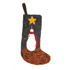 Snowman Christmas Stocking Rug Hooking Kit