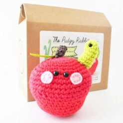 The Pudgy Rabbit Crochet Kit - Apple -Alexandra Sales Store TPR SQ0130535 75677.1679148296