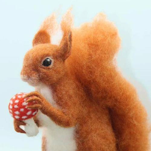 World Of Wool Felting Kit - Solly The Squirrel 2 World Of Wool Felting Kit - Solly The Squirrel - Image 2
