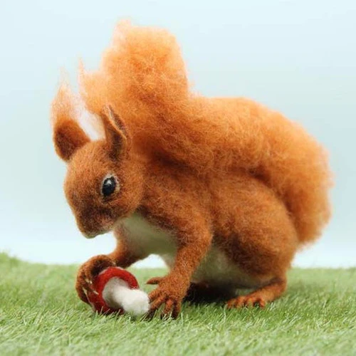 World Of Wool Felting Kit - Solly The Squirrel 1 World Of Wool Felting Kit - Solly The Squirrel