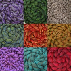 Falklands Merino / Zwartbles Color Blended Top